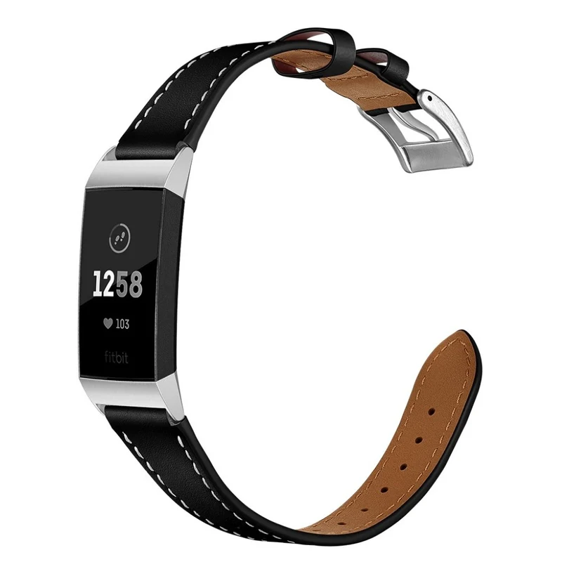 Sehr cool Fitbit Charge 3 Echtes Leder armband
