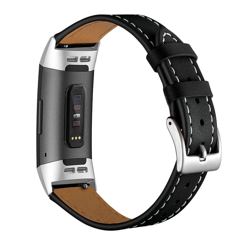 Sehr cool Fitbit Charge 3 Echtes Leder armband
