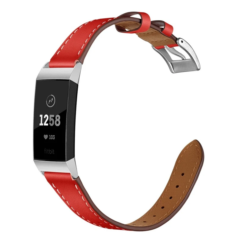 Sehr cool Fitbit Charge 3 Echtes Leder armband