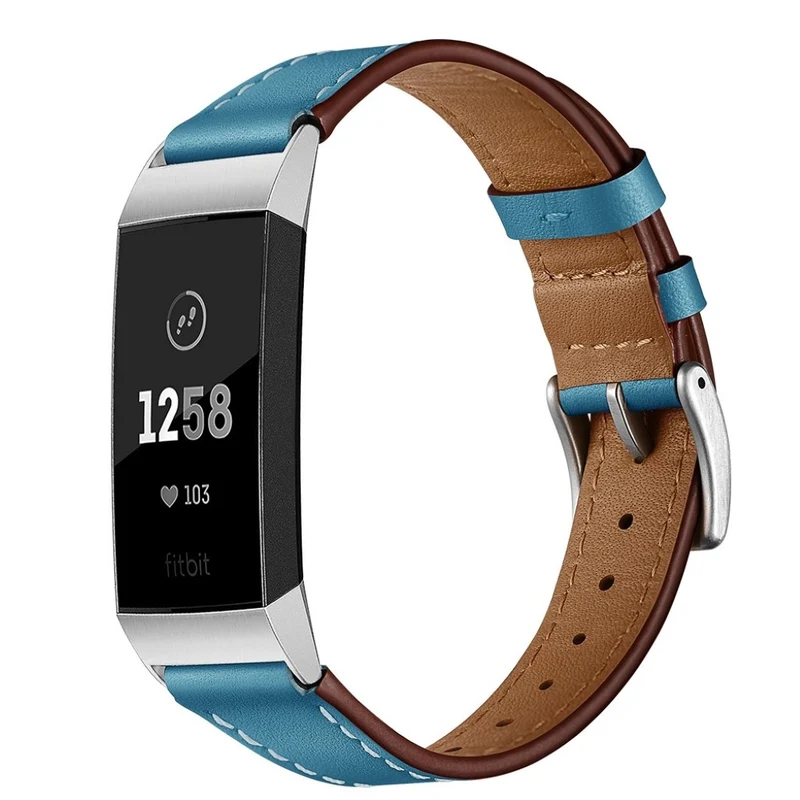 Sehr cool Fitbit Charge 3 Echtes Leder armband