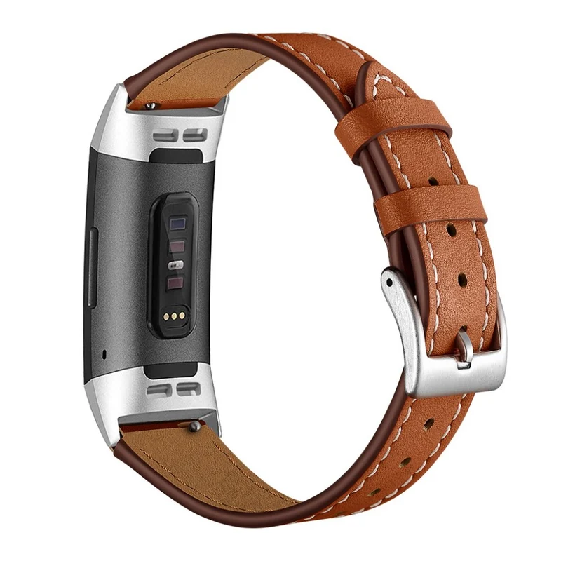 Sehr cool Fitbit Charge 3 Echtes Leder armband