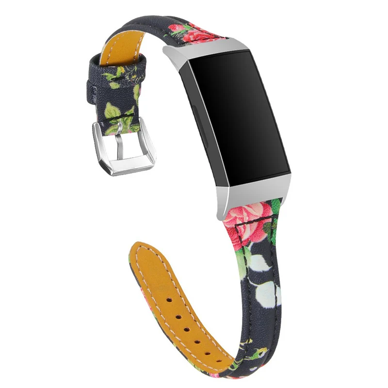 Entzückend Fitbit Charge 3 Echtes Leder armband