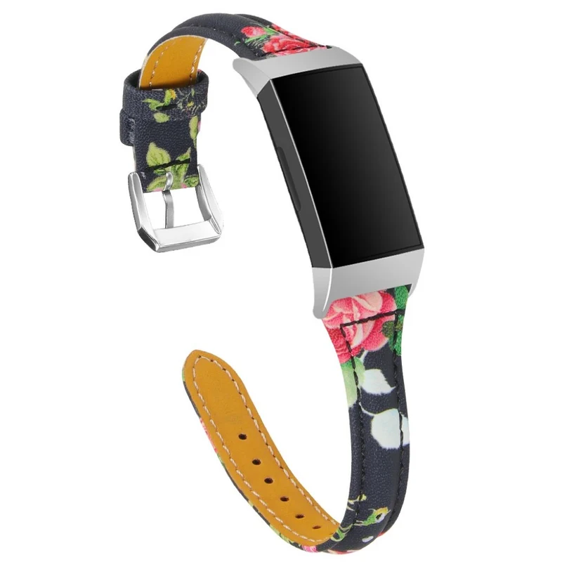 Entzückend Fitbit Charge 3 Echtes Leder armband