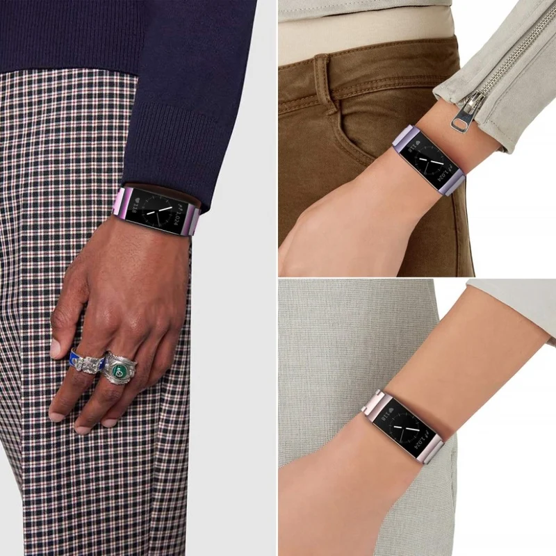Unglaublich cool Fitbit Charge 3 Metall armband
