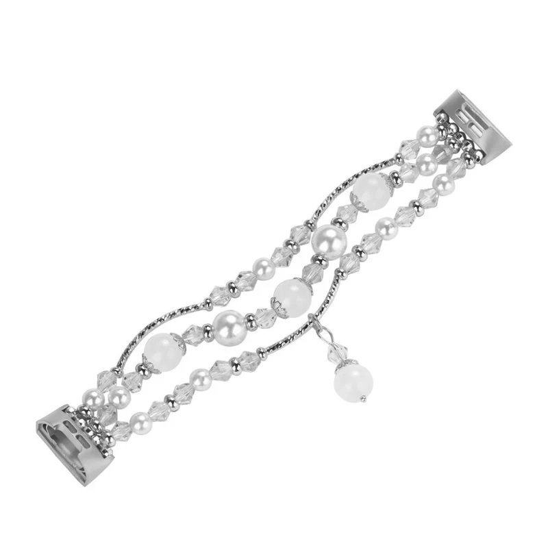Super elegant Fitbit Charge 3 Metall und Strass armband