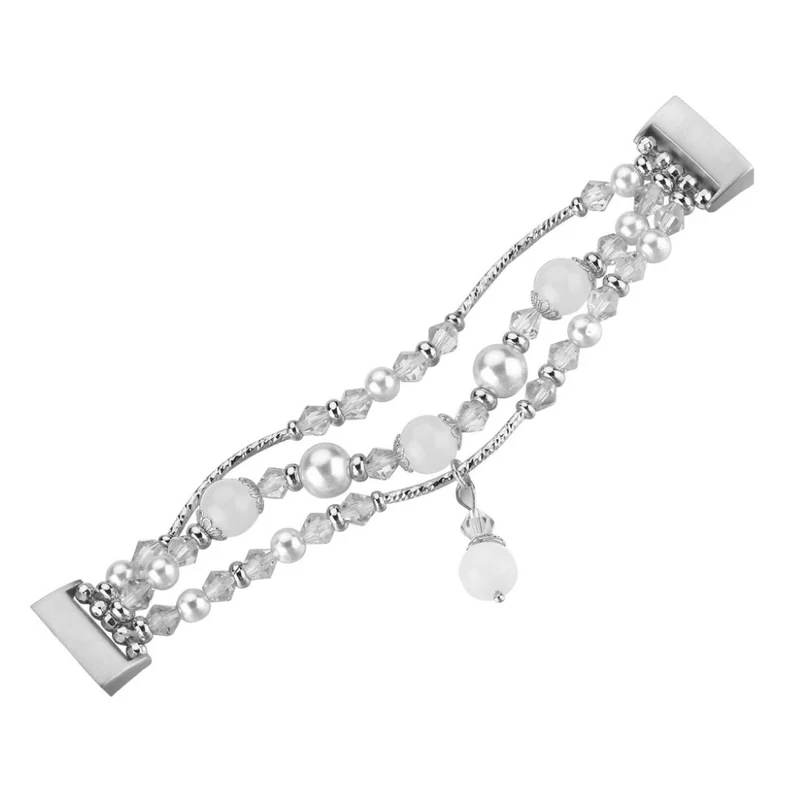 Super elegant Fitbit Charge 3 Metall und Strass armband