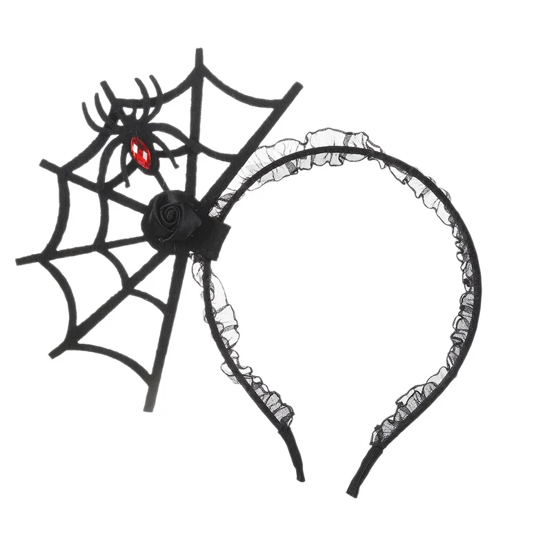Halloween Haarreif mit Spinnennetzdesign
