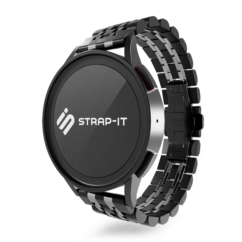 Huawei Watch GT Stahl-Gliederarmband Duo (Schwarz/Silber)