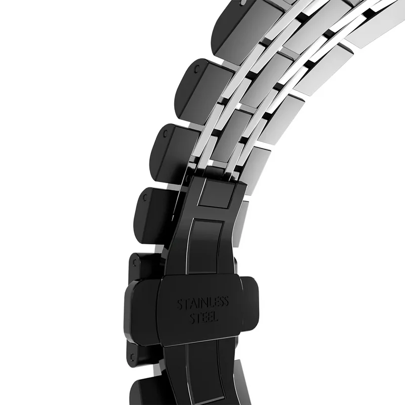 Huawei Watch GT Stahl-Gliederarmband Duo (Schwarz/Silber)
