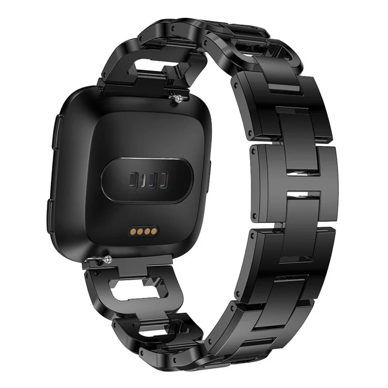 Großartig Fitbit Versa Metall und Strass armband