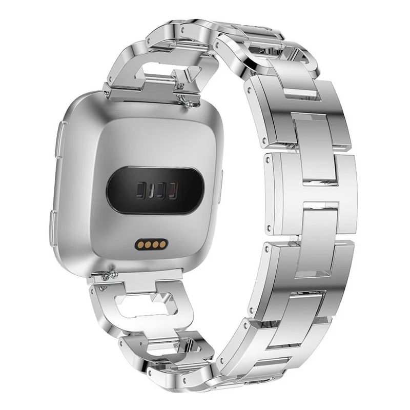 Großartig Fitbit Versa Metall und Strass armband