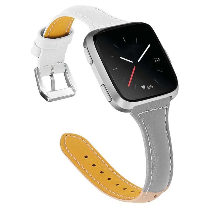 Auffallend gut Fitbit Versa Echtes Leder armband