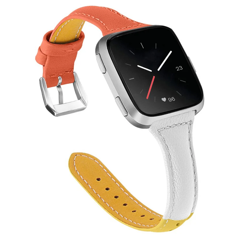 Auffallend gut Fitbit Versa Echtes Leder armband