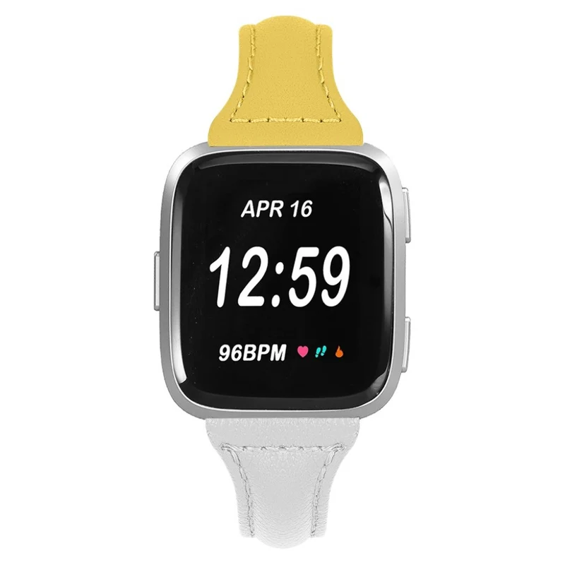 Auffallend gut Fitbit Versa Echtes Leder armband