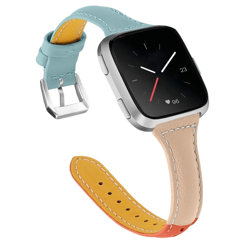 Auffallend gut Fitbit Versa Echtes Leder armband