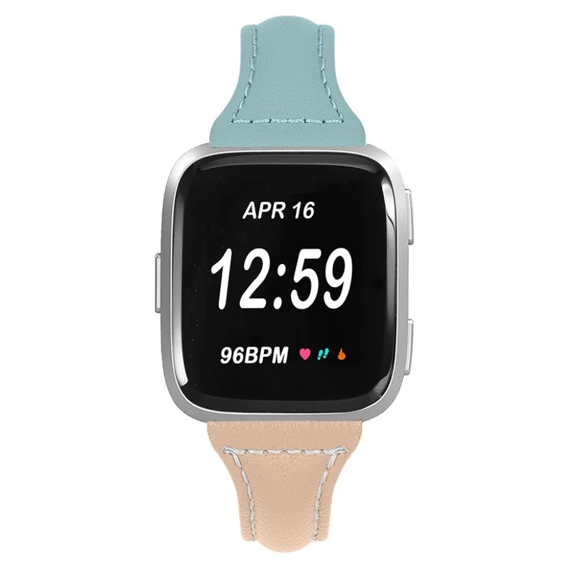 Auffallend gut Fitbit Versa Echtes Leder armband