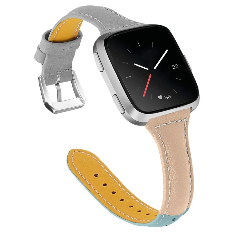 Auffallend gut Fitbit Versa Echtes Leder armband