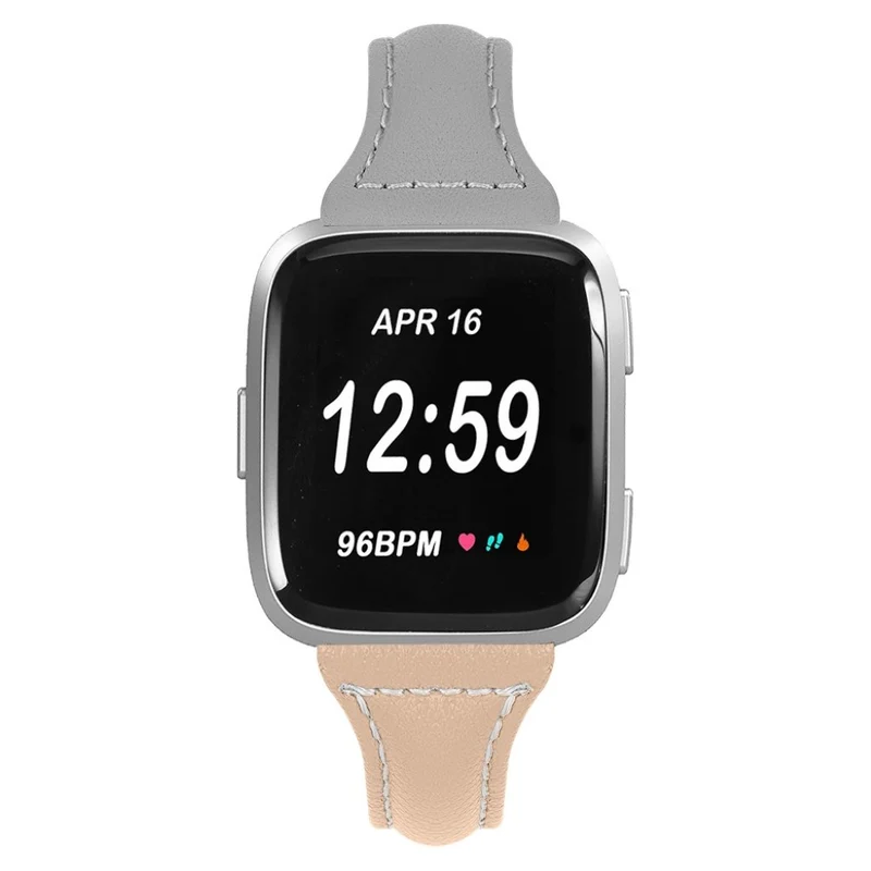 Auffallend gut Fitbit Versa Echtes Leder armband