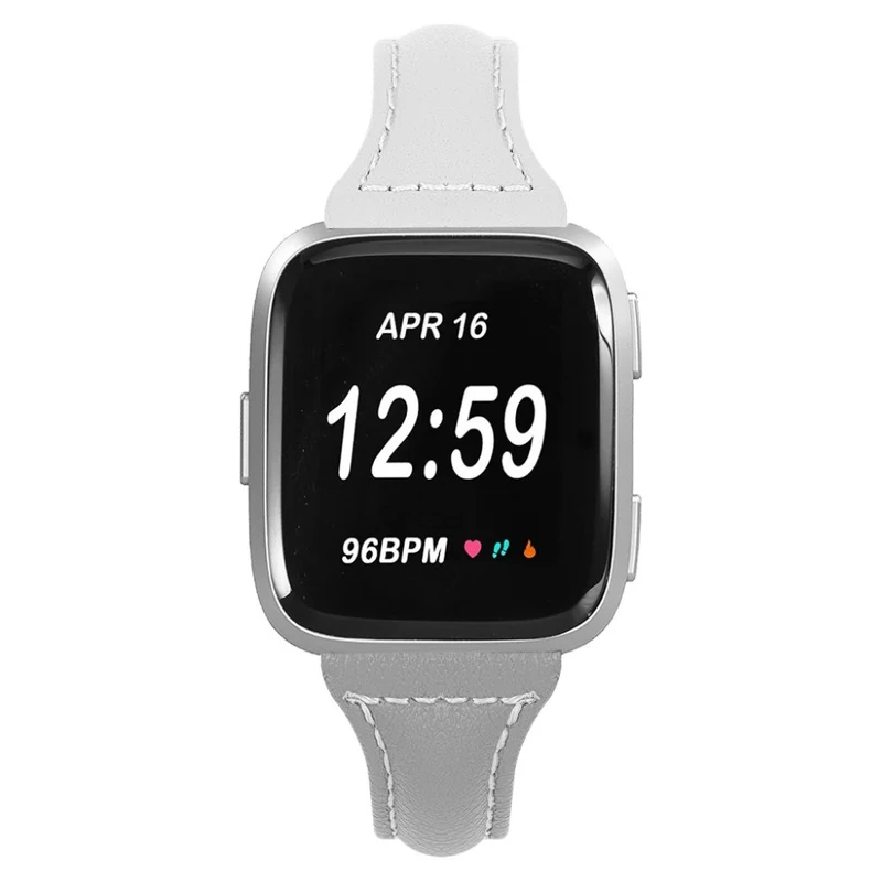 Auffallend gut Fitbit Versa Echtes Leder armband