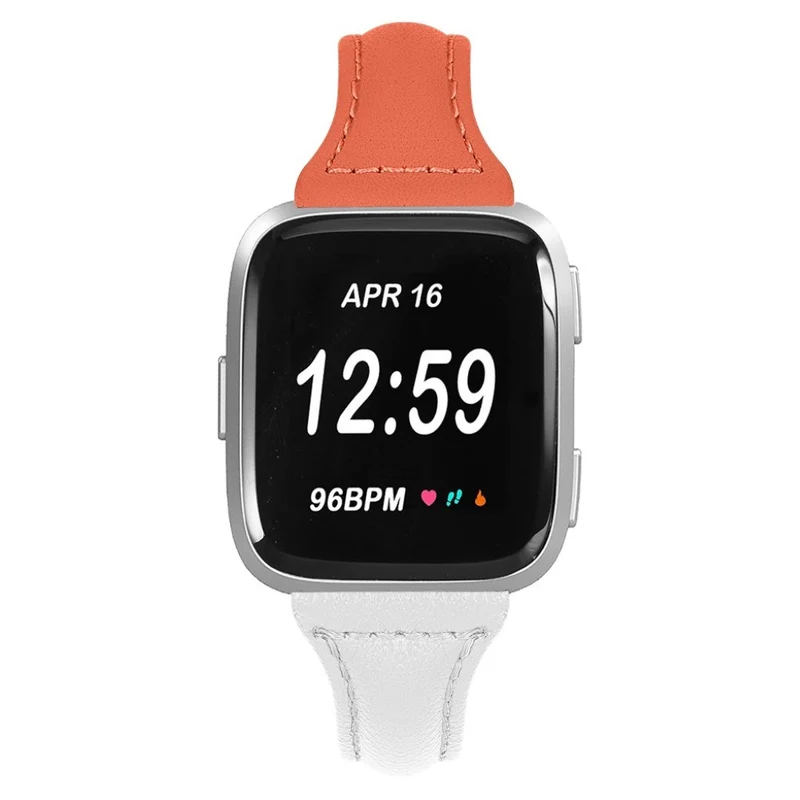 Auffallend gut Fitbit Versa Echtes Leder armband
