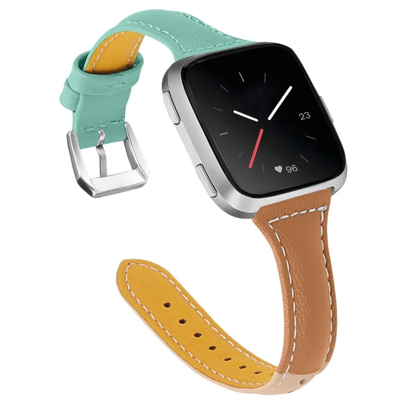 Auffallend gut Fitbit Versa Echtes Leder armband