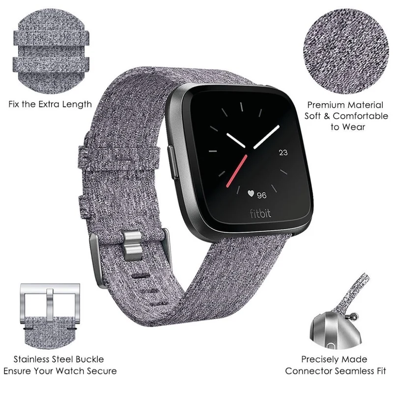 Sehr elegant Fitbit Versa Textil / Nylon armband