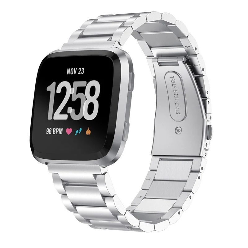 Mega zuverlässig Fitbit Versa Metall armband