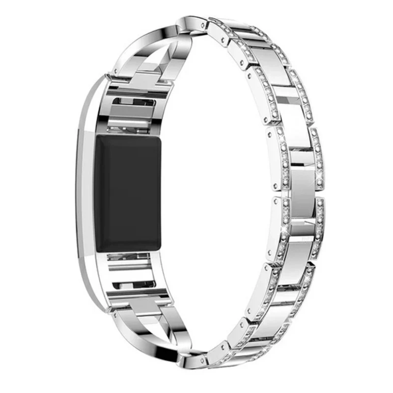 Absolut bequem Fitbit Charge 2 Metall und Strass armband