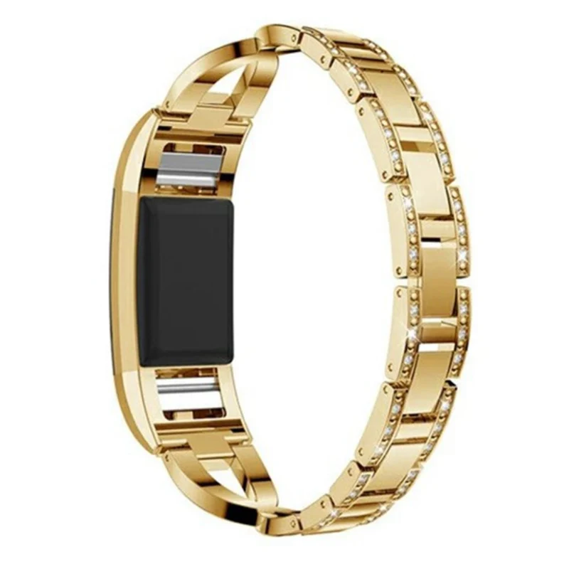 Absolut bequem Fitbit Charge 2 Metall und Strass armband