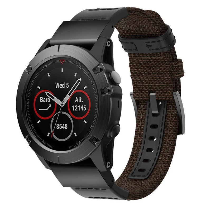 Auffallend schön Universell Garmin Echtes Leder armband
