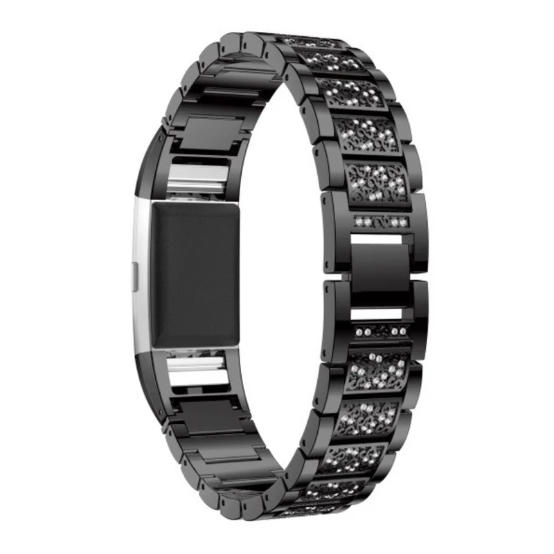 Super gut Fitbit Charge 2 Metall und Strass armband