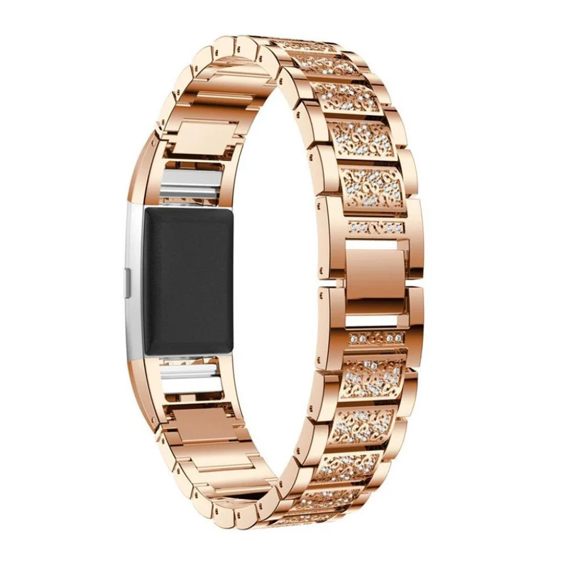 Super gut Fitbit Charge 2 Metall und Strass armband
