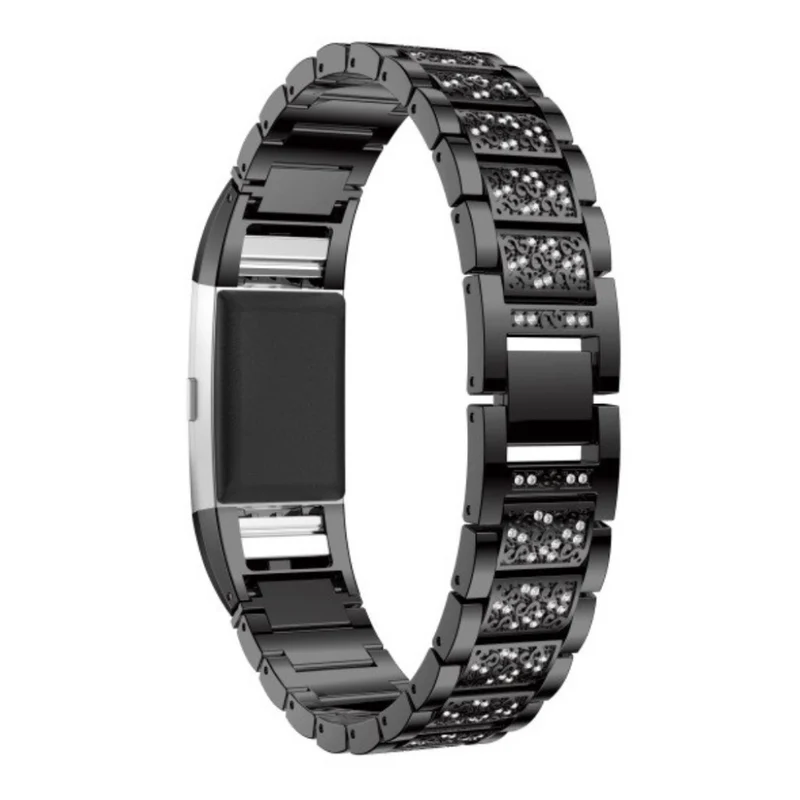 Super gut Fitbit Charge 2 Metall und Strass armband