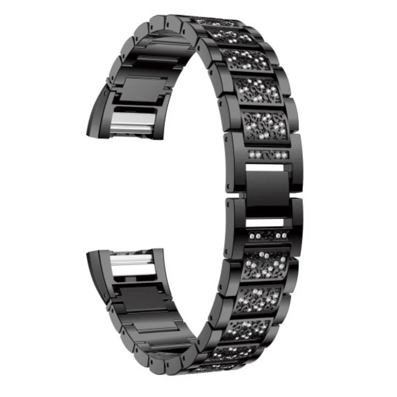 Super gut Fitbit Charge 2 Metall und Strass armband