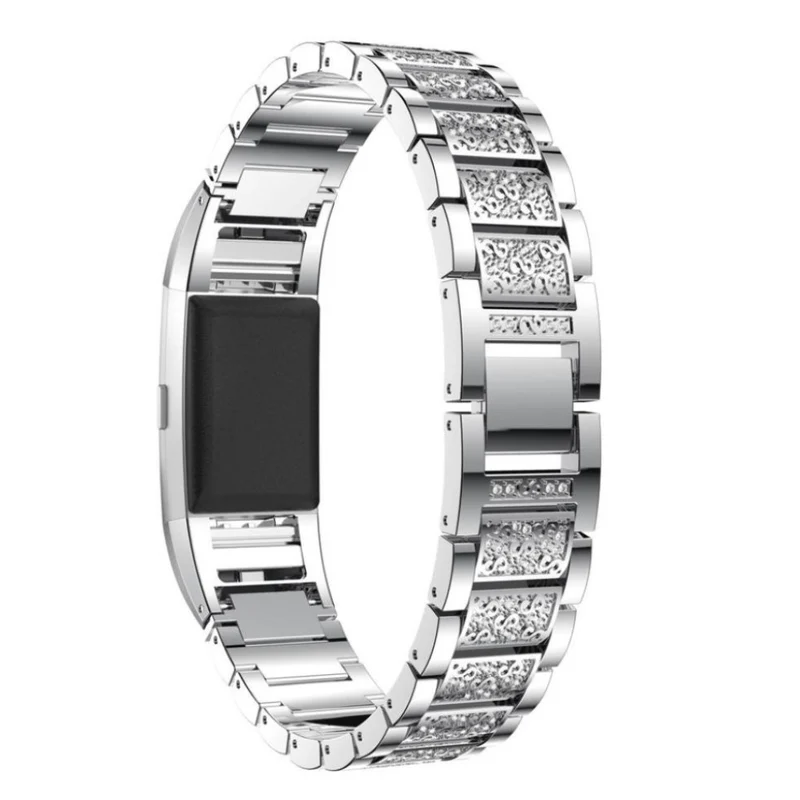 Super gut Fitbit Charge 2 Metall und Strass armband