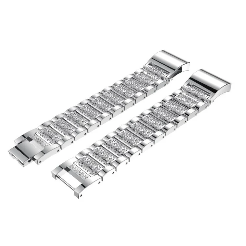 Super gut Fitbit Charge 2 Metall und Strass armband