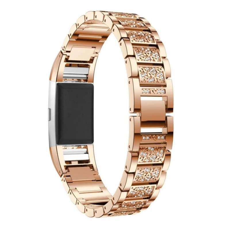 Super gut Fitbit Charge 2 Metall und Strass armband