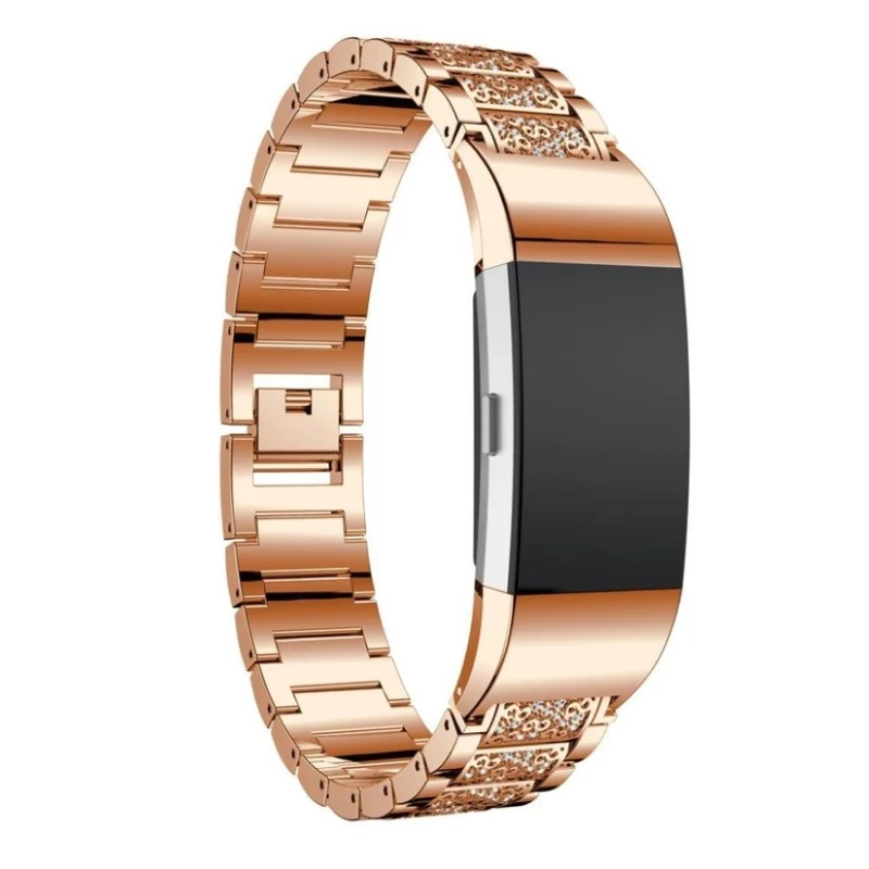 Super gut Fitbit Charge 2 Metall und Strass armband