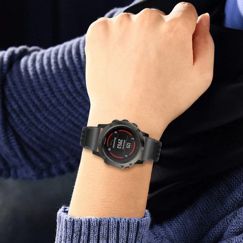 Garmin Fenix 5X / Garmin Tactix Charlie Silikon / TPU armband