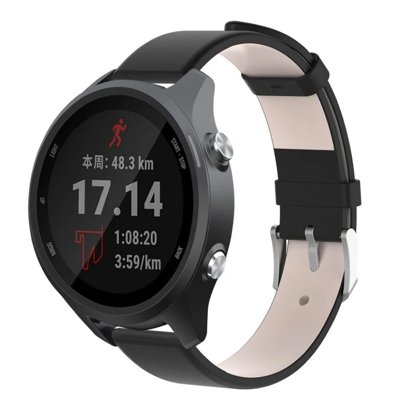 Super cool Garmin Forerunner 245 Echtes Leder armband