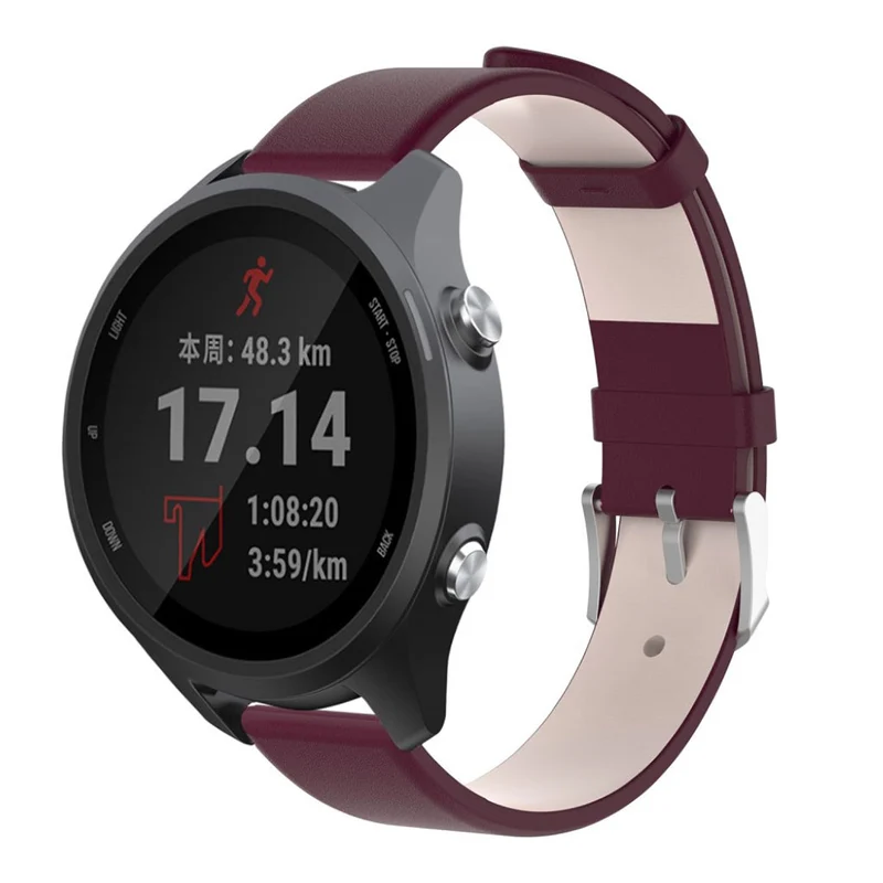 Super cool Garmin Forerunner 245 Echtes Leder armband