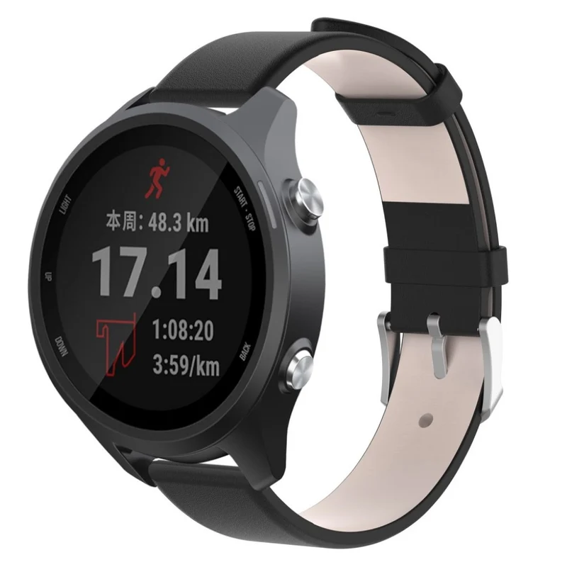 Super cool Garmin Forerunner 245 Echtes Leder armband