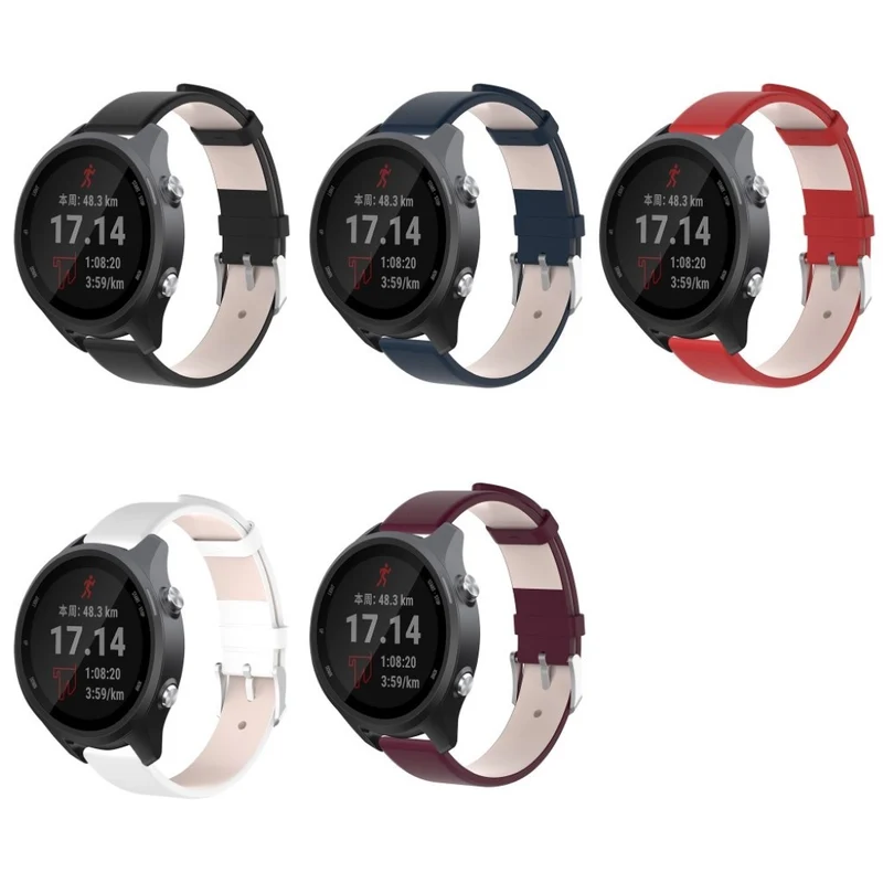 Super cool Garmin Forerunner 245 Echtes Leder armband