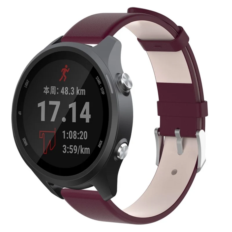 Super cool Garmin Forerunner 245 Echtes Leder armband