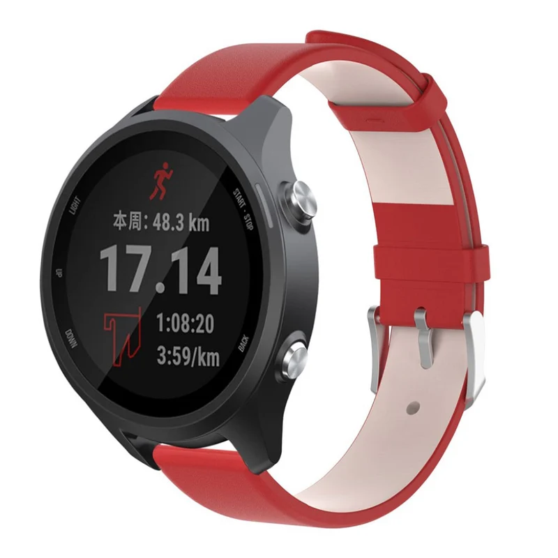 Super cool Garmin Forerunner 245 Echtes Leder armband