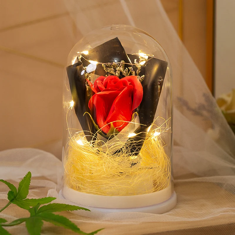 Dekorative Glaskugel mit LED-Beleuchtung
