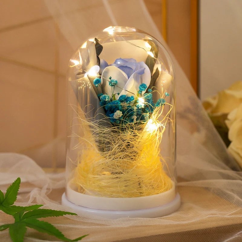 Dekorative Glaskugel mit LED-Beleuchtung