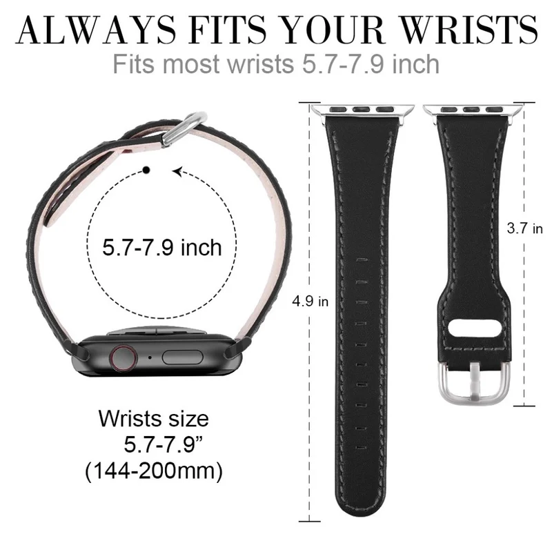 Reizend Universell Apple Echtes Leder armband
