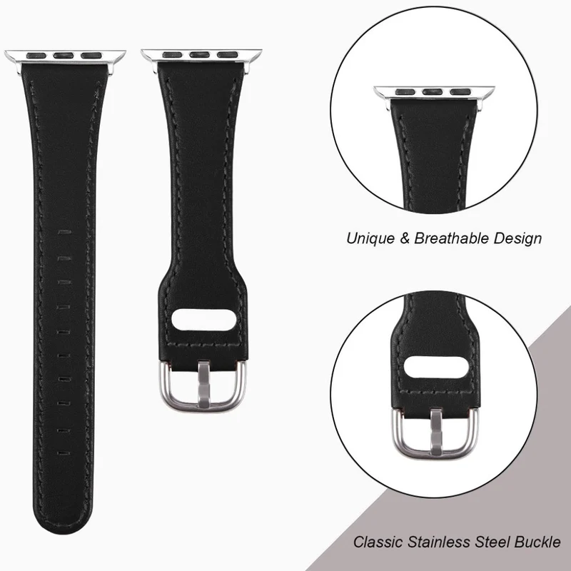 Reizend Universell Apple Echtes Leder armband
