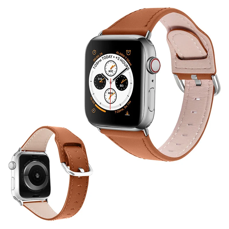 Reizend Universell Apple Echtes Leder armband